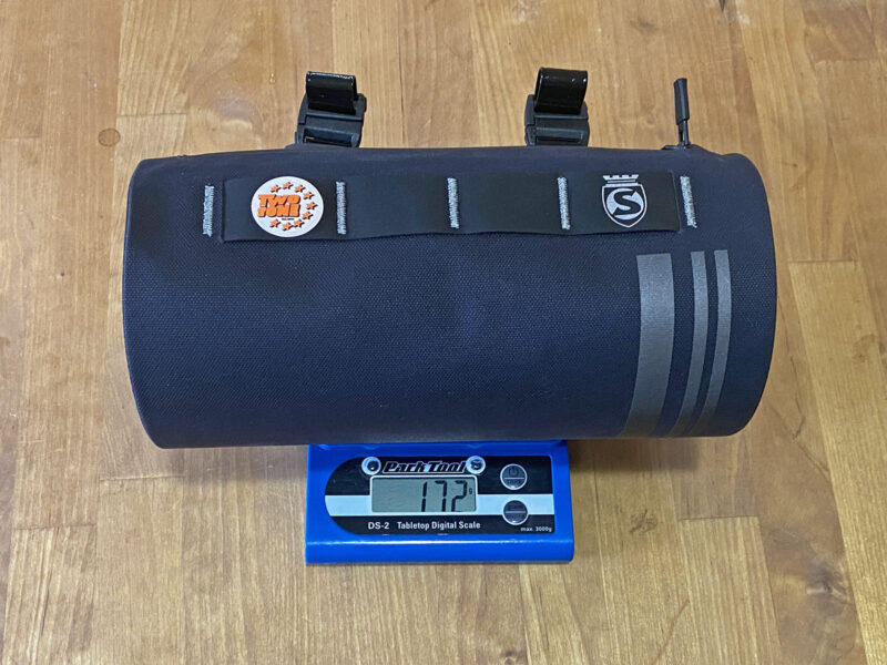 Borse Silca Grinta, zaini da bikepacking leggeri e compatti per imballaggio rapido Recensione, borsa per barra di pesatura effettiva da 172 g