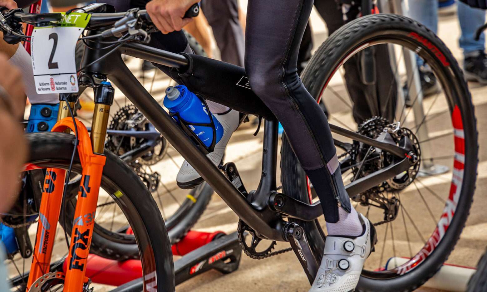 Prototipo BH Lynx Race EVO v2 Sneak Peek, mountain bike da fondo XC MTB XCO in carbonio di nuova generazione che ha corso al SuperPrestigio 2024 Ancin, Jofre Cullel warm-up