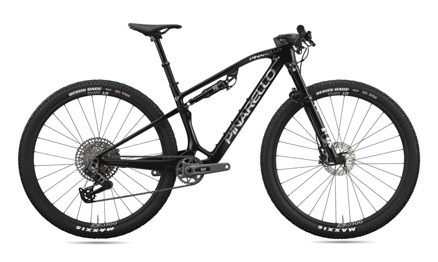 Mountain bike da fondo full-suspension Pinarello XC 2024, nera completa
