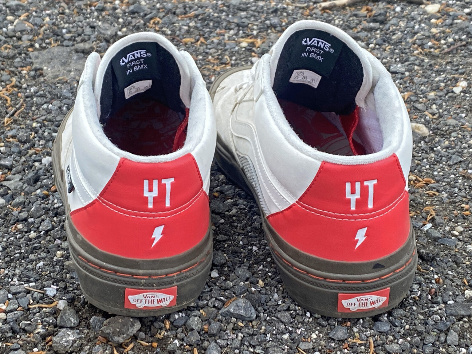 Collaborazione di scarpe in edizione limitata YT x Vans Live Uncaged Off The Wall, scarpe BMX 114 tornate