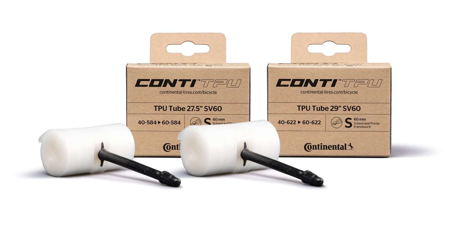 Camere d'aria Continental ContiTPU leggere in TPU a 7 strati, misure da mountain bike