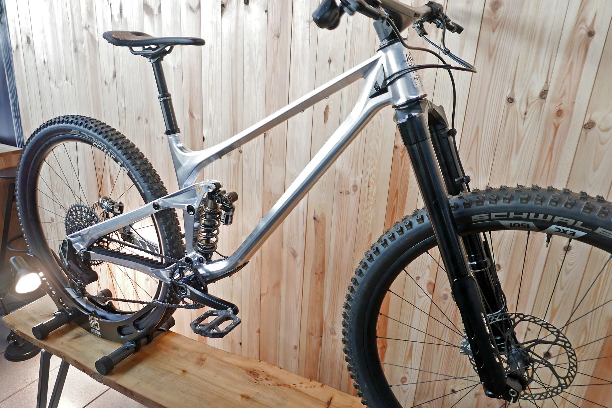 2024 ActoFive I-Train Mk2 mountain bike 29er Trail Enduro regolabile in alluminio lavorato a CNC a corsa breve, struttura angolata
