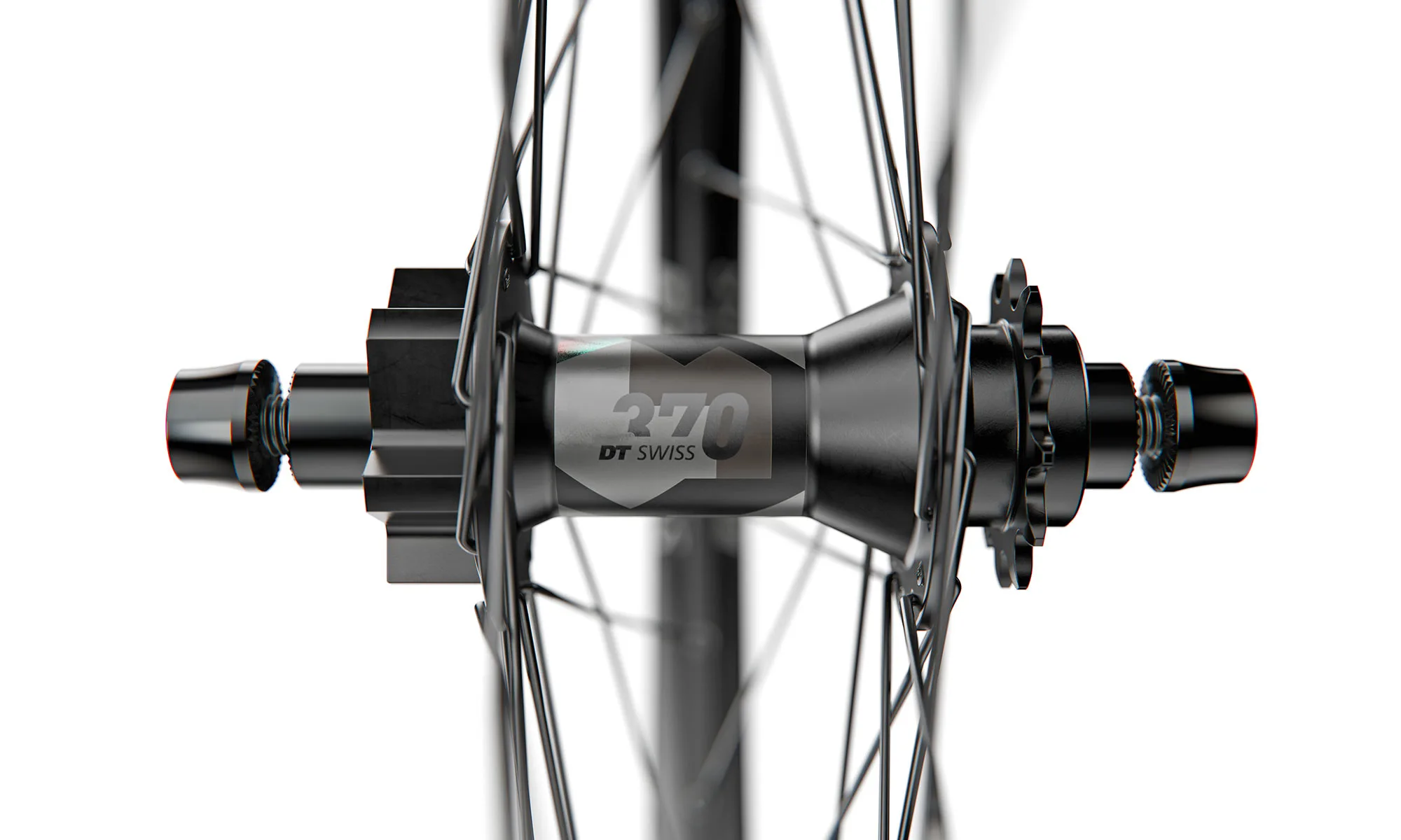 DT Swiss D1900 Classiche ruote di Dirtjump e Hub 370 DJ, dettaglio Hub Ratchet Ln Rea R